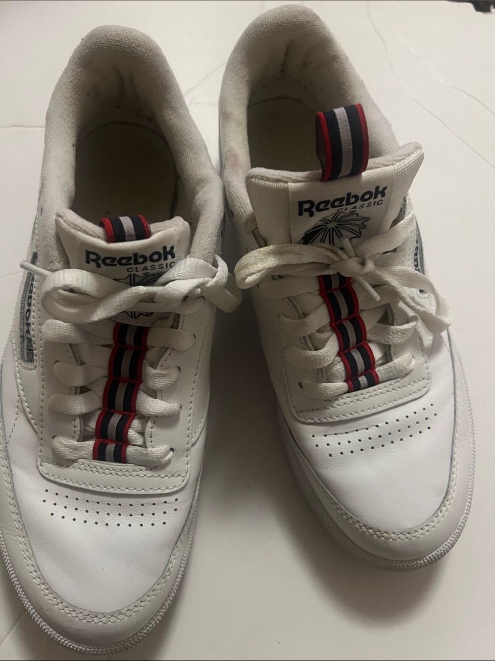 REEBOK CLUB C 85 MU WHITE ATHLETIC TENNIS SNEAKERS SHOES SIZE 8